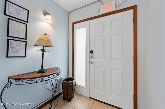 1000 N Atlantic Ave Unit 614, Cocoa Beach, FL 32931 - foyer entrance with light tile patterned flooring