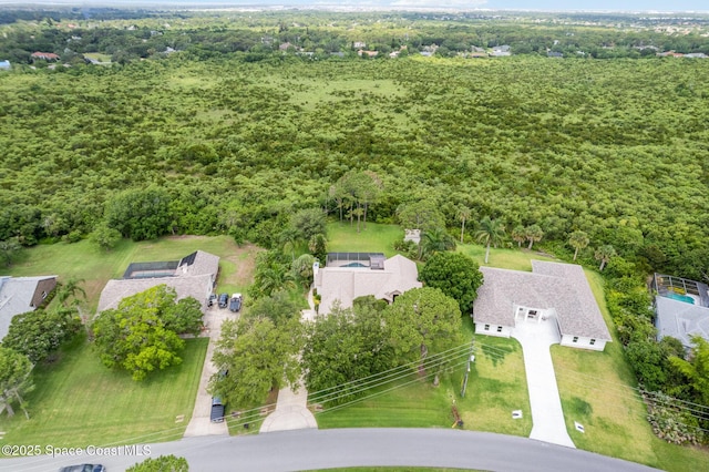 3750 Shady Run Rd, Melbourne, FL 32934 - bird's eye view of a heavily wooded area