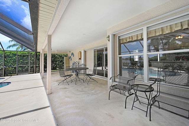 1068 Egret Lake Way, Melbourne, FL 32940 - view of patio with outdoor dining space