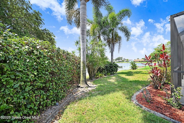 1068 Egret Lake Way, Melbourne, FL 32940 - view of grassy yard with a water view