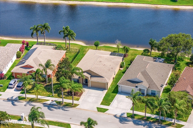 1223 Brumpton Pl, Rockledge, FL 32955 - aerial view of residential area with a large body of water