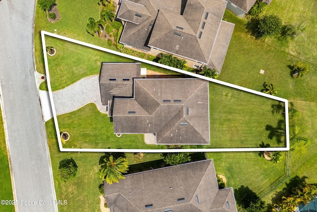 2810 Amethyst Way, Melbourne, FL 32940 - aerial view of property's location with property parcel outlined