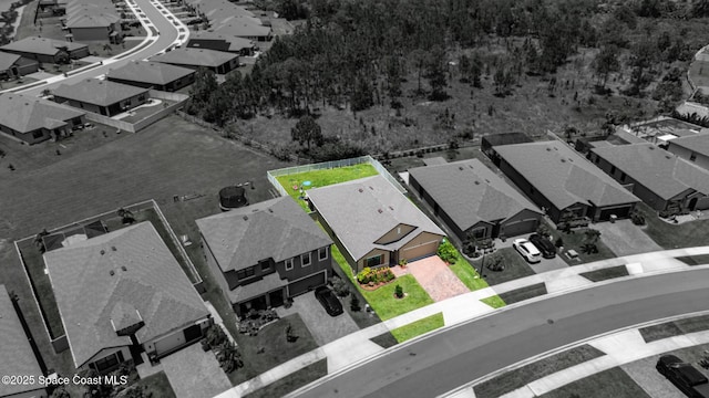 637 Old Country Rd SE, Palm Bay, FL 32909 - aerial view of residential area featuring property parcel outlined