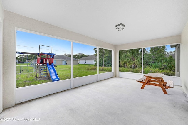 870 Buchanan Ave SE, Palm Bay, FL 32909 - unfurnished sunroom featuring plenty of natural light