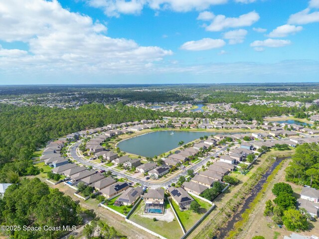 681 Dillard Dr SE, Palm Bay, FL 32909 - aerial overview of property's location featuring nearby suburban area and a large body of water