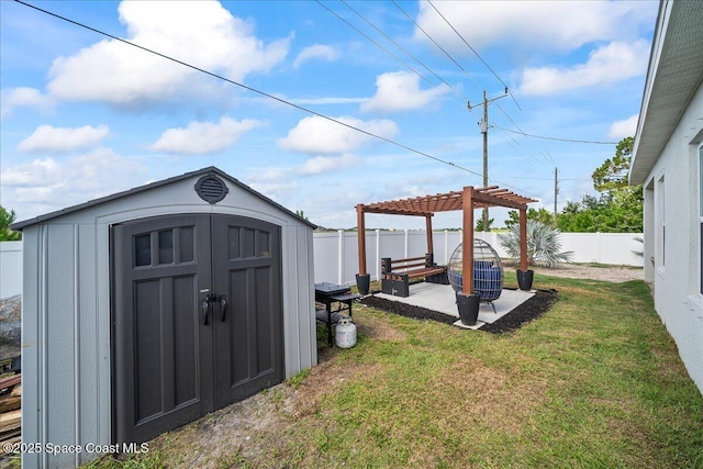 1160 Larkspur St SE, Palm Bay, FL 32909 - view of shed featuring a pergola