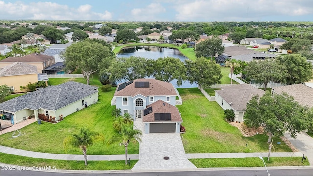 5060 Spinet Dr, Melbourne, FL 32940 - aerial perspective of suburban area featuring a large body of water