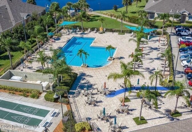 2009 Tullagee Ave, Melbourne, FL 32940 - community pool featuring shuffleboard