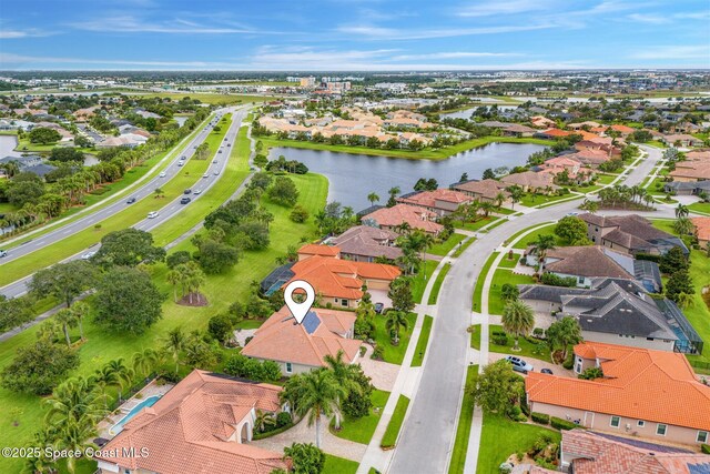 3360 Thurloe Dr, Rockledge, FL 32955 - aerial perspective of suburban area featuring a nearby body of water