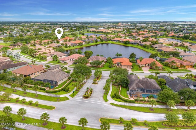 3360 Thurloe Dr, Rockledge, FL 32955 - aerial perspective of suburban area featuring a large body of water