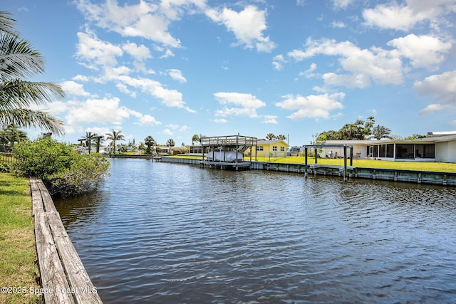 1505 W Central Ave, Merritt Island, FL 32952 - dock with a water view and a residential view