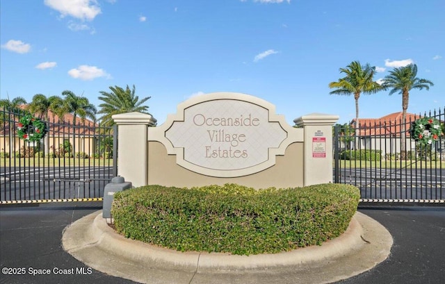 3130 Atocha Ln, Indialantic, FL 32903 - community sign featuring a gate