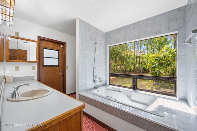 7001 Windover Way, Titusville, FL 32780 - bathroom with healthy amount of natural light and vanity
