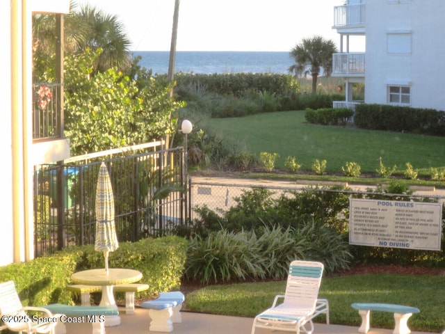504 Fillmore Ave Unit B-8, Cape Canaveral, FL 32920 - view of yard featuring a water view