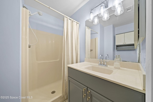 2036 Hogan Dr, Melbourne, FL 32935 - full bath with vanity and a stall shower