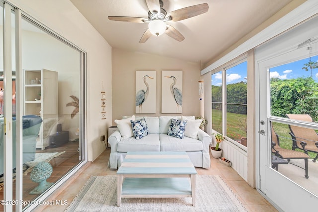 7701 Candlewick Dr, Melbourne, FL 32940 - sunroom / solarium featuring lofted ceiling