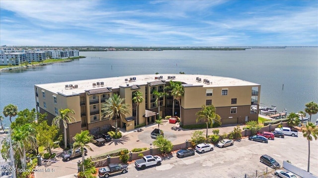 4125 W End Rd Unit 405, Cocoa Beach, FL 32931 - bird's eye view of apartment complex / building and a nearby body of water