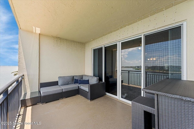 4125 W End Rd Unit 405, Cocoa Beach, FL 32931 - balcony with an outdoor hangout area
