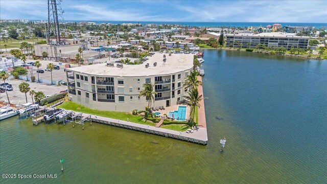 4125 W End Rd Unit 405, Cocoa Beach, FL 32931 - drone / aerial view of a nearby body of water