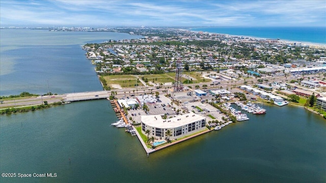 4125 W End Rd Unit 405, Cocoa Beach, FL 32931 - drone / aerial view of a large body of water