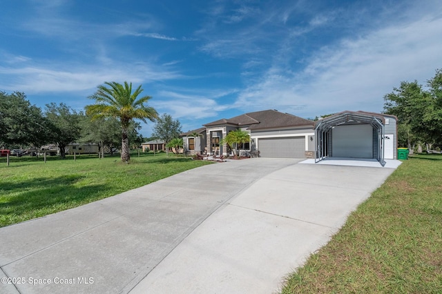 4725 Papaya St, Cocoa, FL 32926 - view of front of home featuring a front yard and concrete driveway