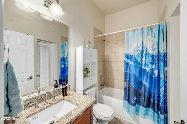4725 Papaya St, Cocoa, FL 32926 - bathroom with vanity, shower / bath combination with curtain, and toilet