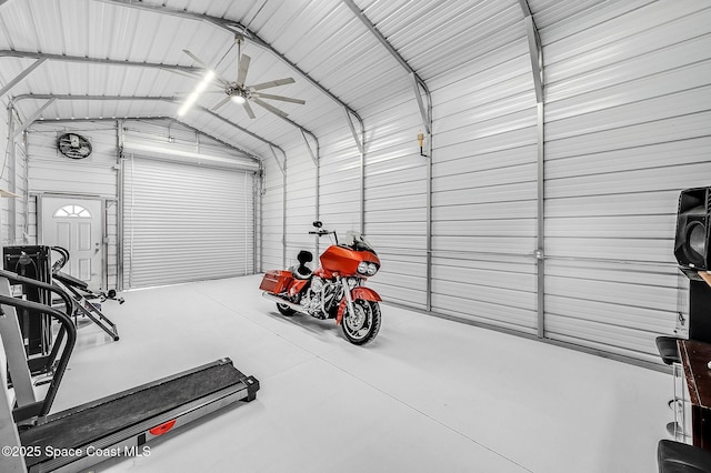 4725 Papaya St, Cocoa, FL 32926 - garage with metal wall