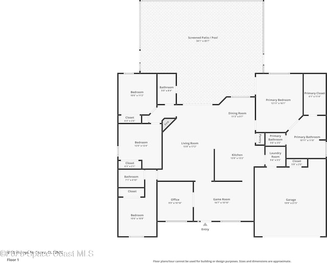4725 Papaya St, Cocoa, FL 32926 - floor plan / room layout