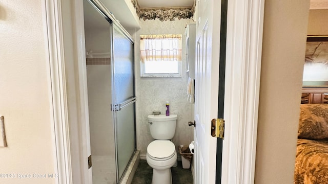 803 Crossbow Dr, West Melbourne, FL 32904 - full bathroom featuring toilet and a shower stall