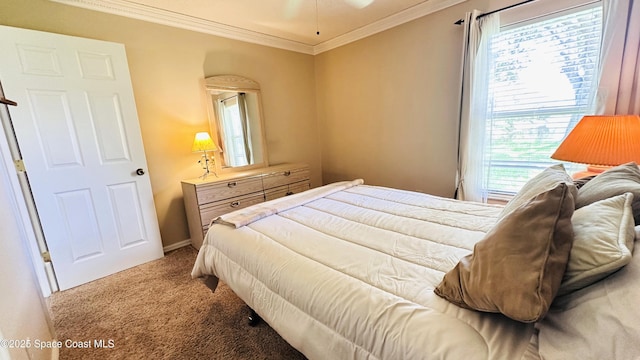 803 Crossbow Dr, West Melbourne, FL 32904 - carpeted bedroom with crown molding