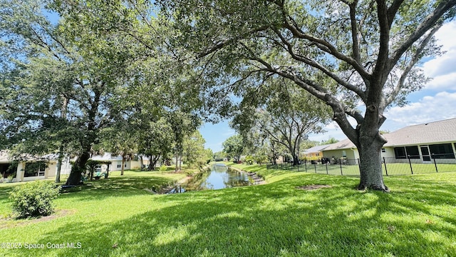 803 Crossbow Dr, West Melbourne, FL 32904 - view of yard with a water view