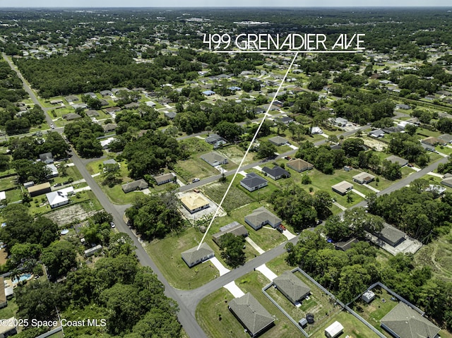 499 Grenadier Ave NW, Palm Bay, FL 32907 - aerial view of property and surrounding area