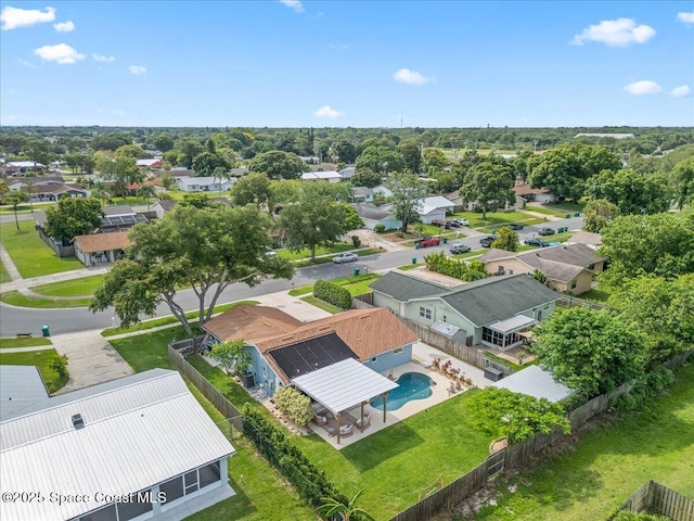 609 Tallwood Cir, Melbourne, FL 32904 - aerial view of residential area featuring a pool area