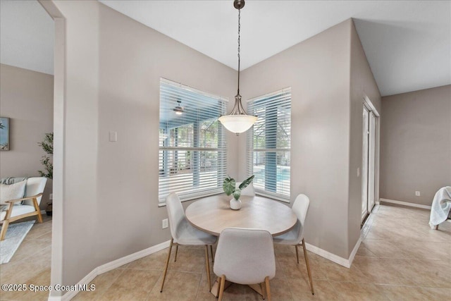 2465 Tuscarora Ct, Melbourne, FL 32904 - dining area featuring baseboards and light tile patterned floors