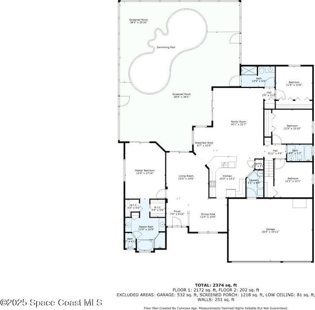 2465 Tuscarora Ct, Melbourne, FL 32904 - floor plan / room layout
