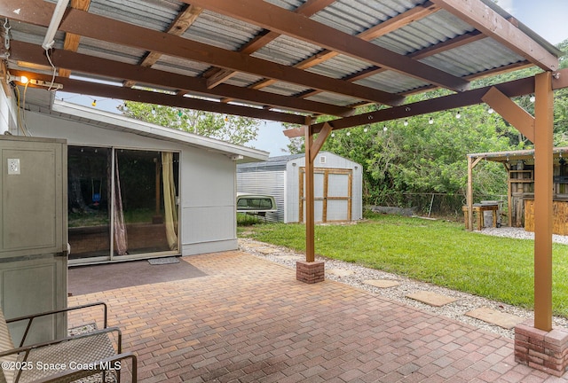 2109 Ivy Dr, Cocoa, FL 32922 - view of patio featuring a pergola