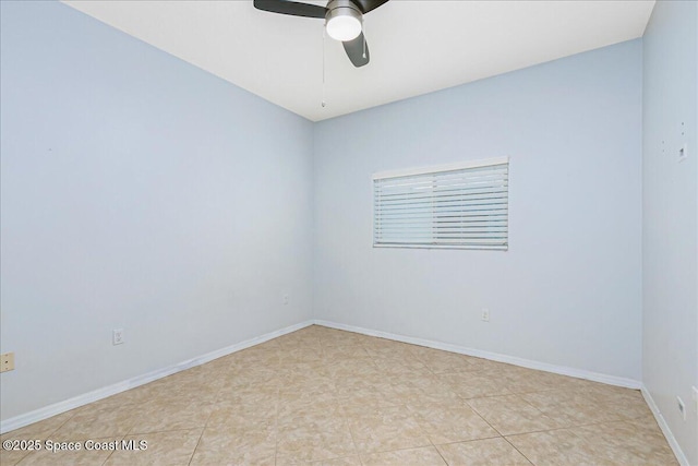 4843 Erin Ln, Melbourne, FL 32940 - unfurnished room featuring ceiling fan and baseboards