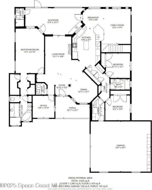 5145 Limousin Ct, Rockledge, FL 32955 - floor plan / room layout