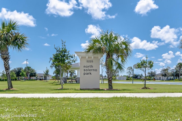 5145 Limousin Ct, Rockledge, FL 32955 - community / neighborhood sign featuring a yard