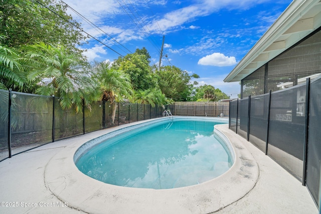 1941 Dawn Dr, Melbourne, FL 32935 - view of swimming pool with a fenced backyard