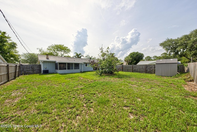 581 Howe Ave SE, Palm Bay, FL 32909 - view of yard with cooling unit