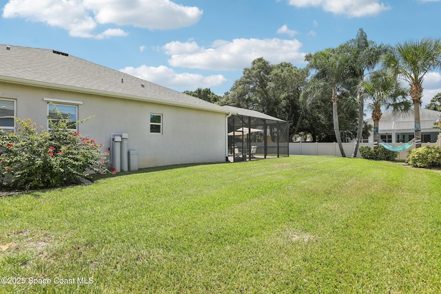 1025 Aranceto Cir, Merritt Island, FL 32952 - view of yard with a lanai