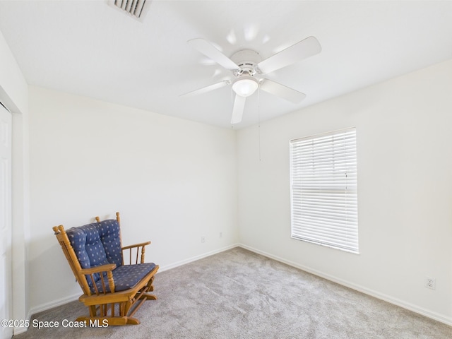 187 S Wimbrow Dr, Sebastian, FL 32958 - unfurnished room with carpet, a ceiling fan, and baseboards