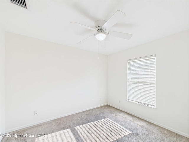 187 S Wimbrow Dr, Sebastian, FL 32958 - carpeted empty room featuring ceiling fan and baseboards