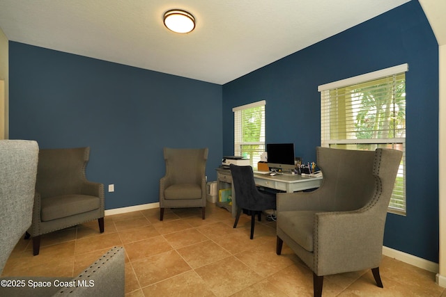 1403 Musgrass Cir, West Melbourne, FL 32904 - tiled office space with baseboards