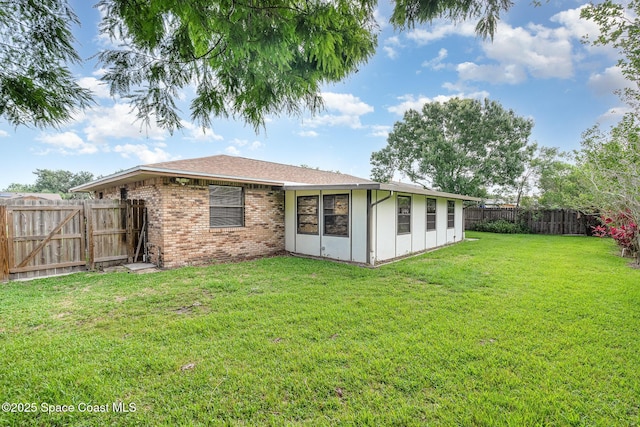 3137 Village Park Dr, Melbourne, FL 32934 - back of property with brick siding