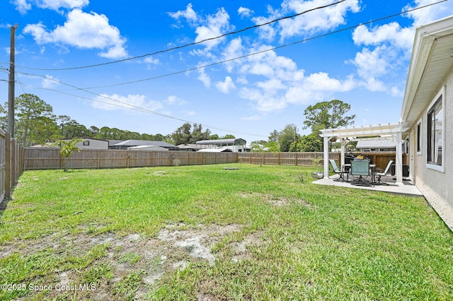 946 Stage St SE, Palm Bay, FL 32909 - view of yard with a pergola and a patio