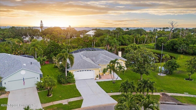 990 Harbor Pines Dr, Merritt Island, FL 32952 - aerial view at dusk of view of scattered trees
