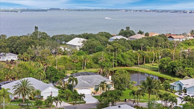 990 Harbor Pines Dr, Merritt Island, FL 32952 - aerial view of property's location with a large body of water and nearby suburban area