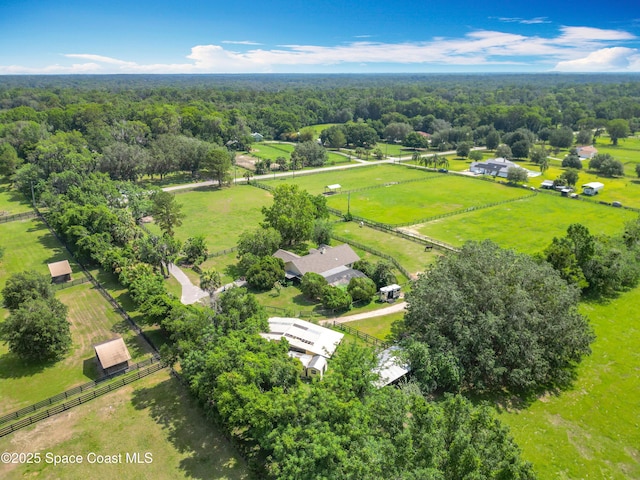 750 SW 91st Pl, Ocala, FL 34476 - overview of rural landscape featuring a heavily wooded area